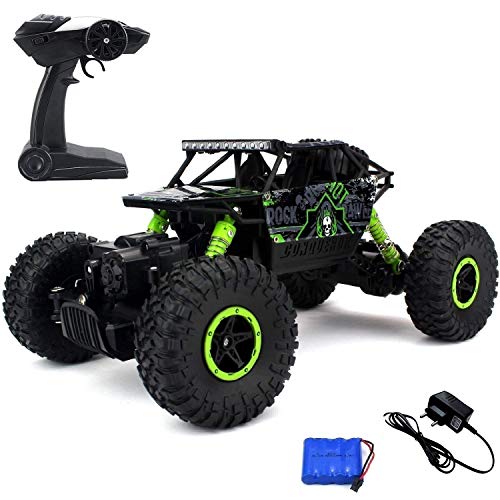 Product Cover Ajudiya's Rock Crawler Off Road Race Monster Truck 4WD 2.4GHz, Green