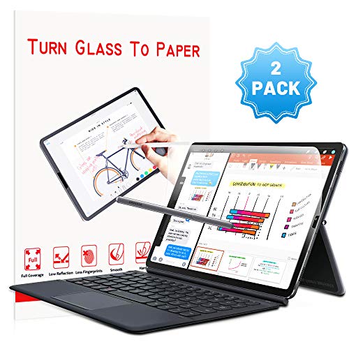 Product Cover [2 PACK]Samsung Galaxy Tab S6/Tab S5e Paper Like Screen Protector,Paperlike Galaxy Tab S6/Tab S5e Anti Glare Matte Screen Protector with Easy Installation Kit Paper Texture Galaxy Tab S6 Screen Protector