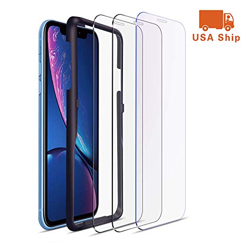 Product Cover Screen Protector Compatible with iPhone XR Glass Screen Protector 3 Pack