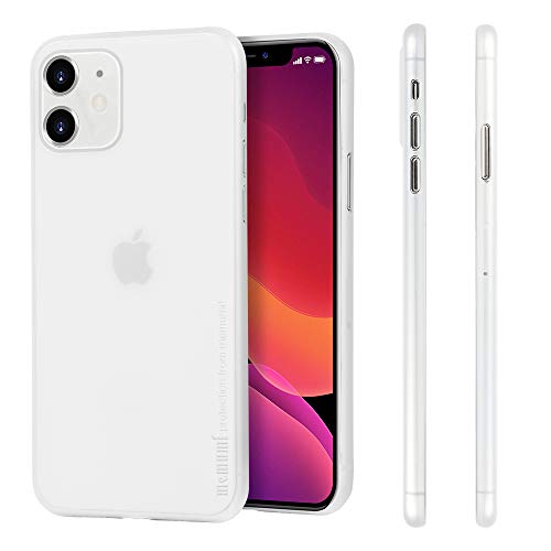 Product Cover memumi Thin Fit Compatible with iPhone 11 Case 0.3 mm Matte Back Cover Compatible with iPhone 11 2019 Eleven Ultra Slim Phone Case [Fingerprint Resistant] [Scratch Resistant] (Matte Translucent White)