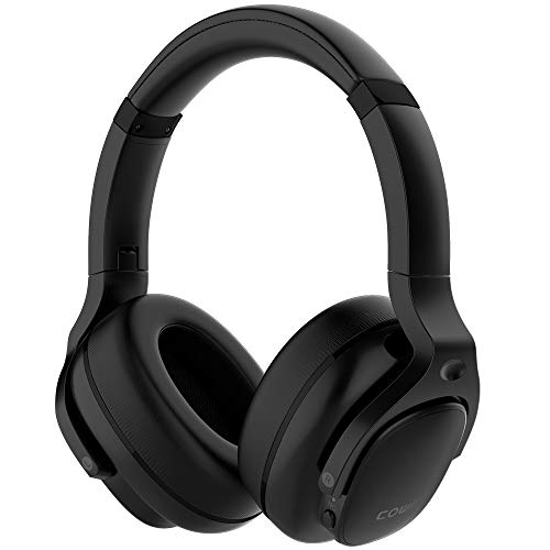 Product Cover COWIN E9 Active Noise Cancelling Headphones Bluetooth Headphones Wireless Headphones Over Ear with Microphone/Aptx, Comfortable Protein Earpads, 30 Hours Playtime for Travel/Work, Black