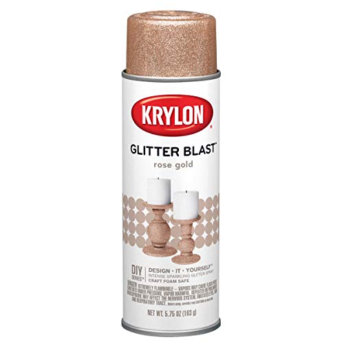Product Cover Krylon 3818 Glitter Blast, Rose Gold, 5.75 oz. Aerosol Paint, Small Can