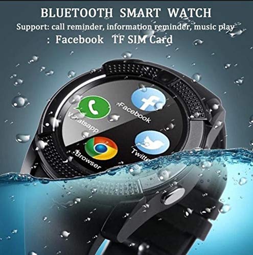 Product Cover Smart Watch,Smartwatch for Android Phones, Smart Watches Touchscreen with Camera Bluetooth Watch Phone with SIM Card Slot Watch Cell Phone Compatible Android Samsung iOS Phone XS X8 10 11 Men Women