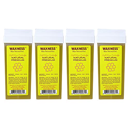 Product Cover Wax Necessities Waxness Natural Polymer Premium Soft Wax Cartridge 3.38 Ounces Pack of 4