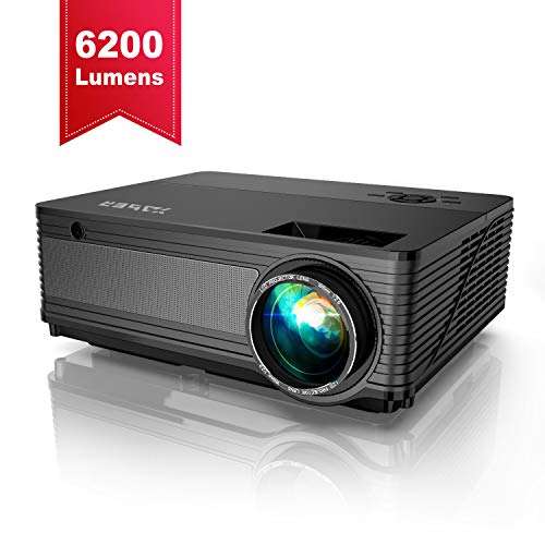 Product Cover YABER Native 1080P Projector 6200 Lux Upgrad Full HD Video Projector (1920 x 1080) Support 4k and Zoom, Home & Outdoor Projector Compatible with TV Stick,HDMI,VGA,USB, Smartphone,PC,Xbox