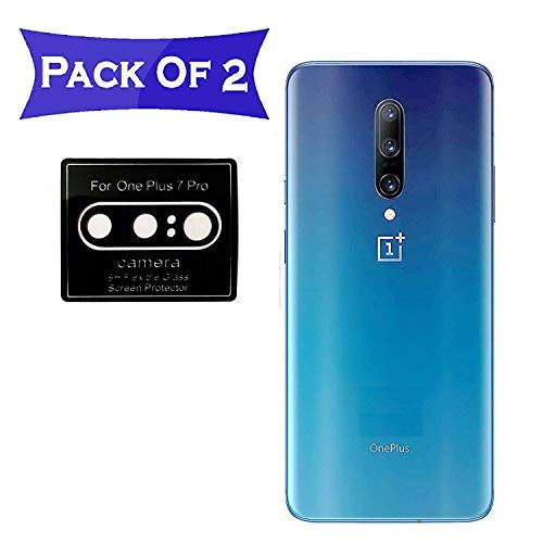 Product Cover CELLUTION Back Camera Lens Protector Anti Shock Anti-Scratch Clear Camera Lens Protector Guard for Oneplus 7 Pro (Pack of 2)