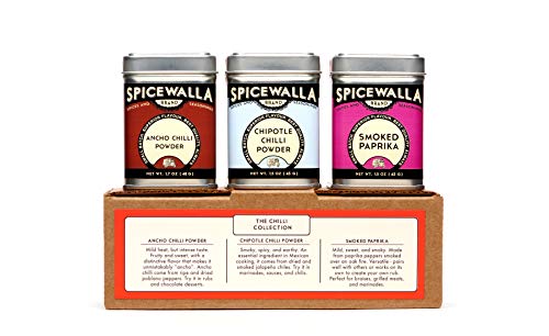 Product Cover Spicewalla Chili Powder Collection 3 Pack | Ancho, Chipotle, Smoked Paprika | Non-GMO, No MSG, Gluten Free