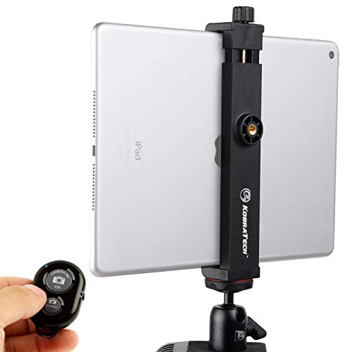 Product Cover KobraTech iPad Tripod Mount - TabMount 360 - iPad Mount for Tripods with Ball Head & Bluetooth Remote Shutter