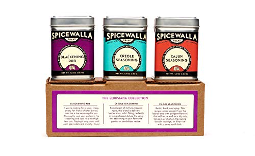Product Cover Spicewalla Louisiana Collection Spice Set 3 Pack | Cajun Seasoning, Creole, Blackening Rub | Non-GMO, No MSG, Gluten Free
