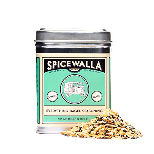 Product Cover Spicewalla Everything Bagel Spice Blend 3.7 oz | Sesame, Garlic, Onion, Salt, Caraway, Poppy Seeds | Keto & Paleo Friendly Non-GMO, Gluten Free
