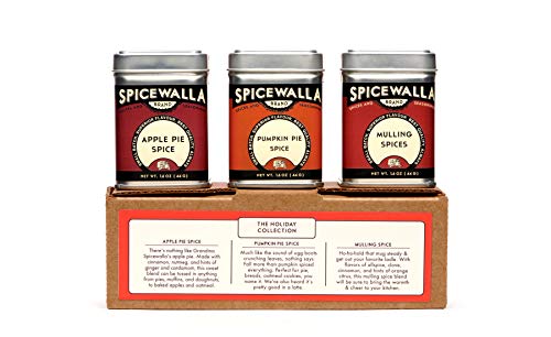 Product Cover Spicewalla Holiday Spice Set 3 Pack | Pumpkin Pie Spice, Apple Pie Spice, Mulling Spices | Non-GMO, No MSG