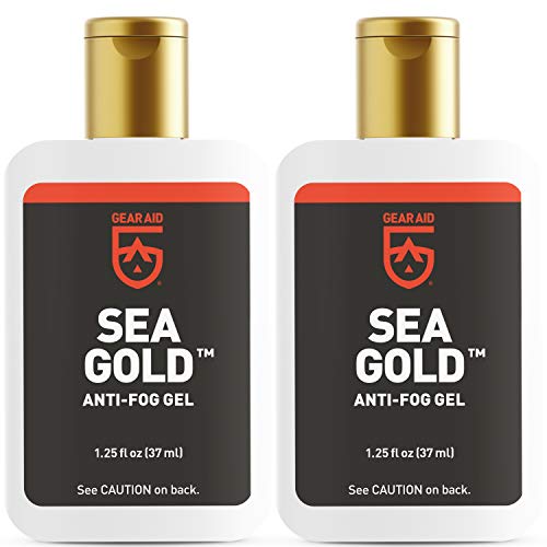 Product Cover Gear Aid Sea Gold Anti-fog Gel Coating for SCUBA Dive Masks, 1.25 oz, 2 Pack