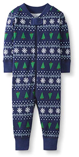 Product Cover Moon and Back by Hanna Andersson Baby One-Piece Holiday 100% Cotton Footless Pajamas, Winter Fair Isle, 12-18 months