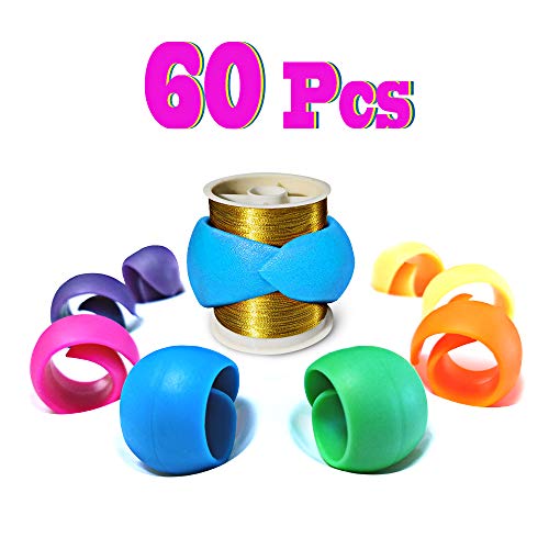 Product Cover 60Pcs Thread Spool Huggers Prevent Thread Unwinding No Loose Ends or Thread Tails As Sewing Supplies and Accessories