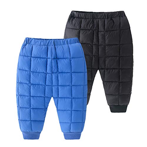 Product Cover CECORC Puffer Winter Pants for Boys and Girls, Warm and Windproof Trousers,Snow Play
