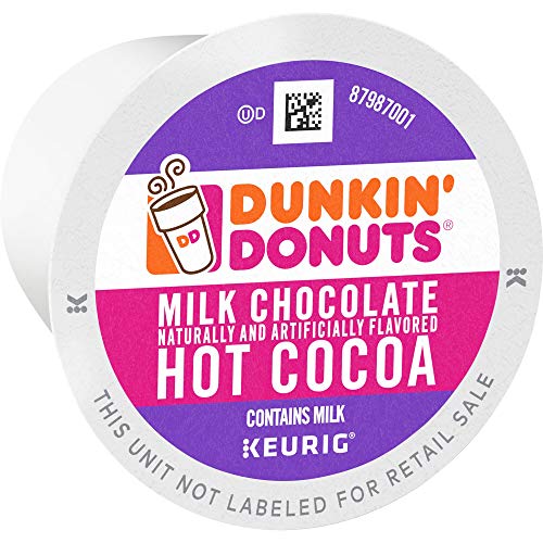 Product Cover Dunkin' Donuts Coffee, Hot Cocoa, K Cup Pods for Keurig Coffee Makers, 60 Count