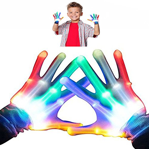 Product Cover superwinky Toys for 4-5 Year Old Boys, Colorful Flashing Light Up Gloves for Kids Birthday Gifts for 3-7 Year Old Boys Girls Cool Toys for 3-7 Year Old Boys Girls Small Size WKUSST01
