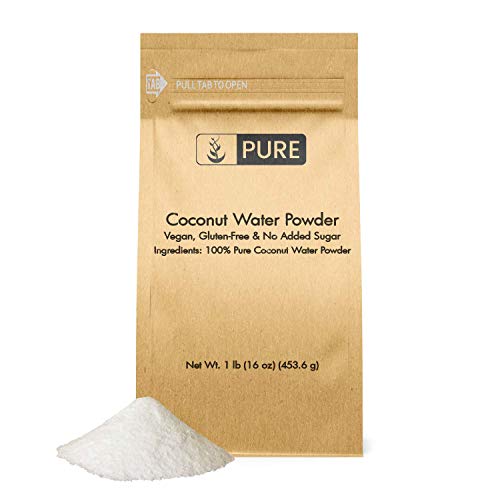 Product Cover 100% Natural Coconut Water Powder | Great Taste, Zero Added Sweeteners, No Fillers, Potassium-Rich, Vegan, Gluten-Free, Convenient & Resealable Eco-Friendly Packaging (1 lb)