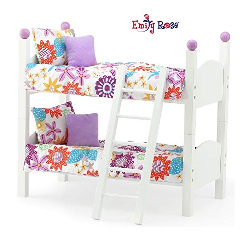 Product Cover Emily Rose 14 Inch Doll Furniture Bed| 2 Single Stackable 14