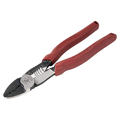 Product Cover Klein Tools 2005N Wire Crimper Cutting Tool, Forged Steel, Heavy Duty Wire Stripper