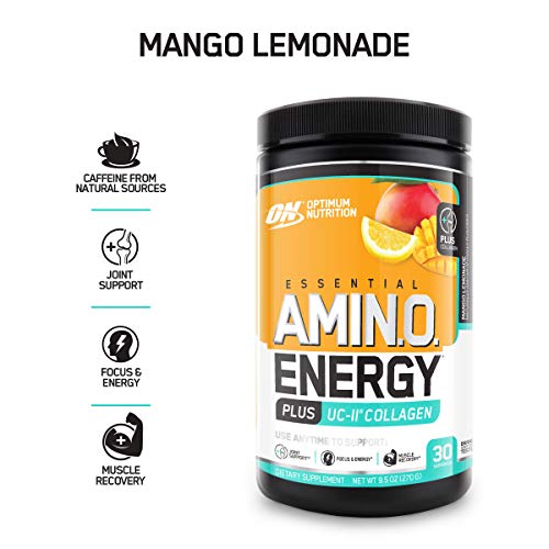 Product Cover Optimum Nutrition On Amino Energy + Uc-Ii Collagen, Mango Lemonade, 30 Servings