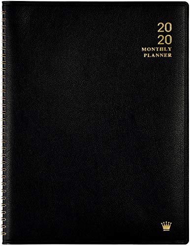 Product Cover 2020 Monthly Planner - Monthly Calendar Planner 2020 with Faux Leather Soft Cover, 8.86
