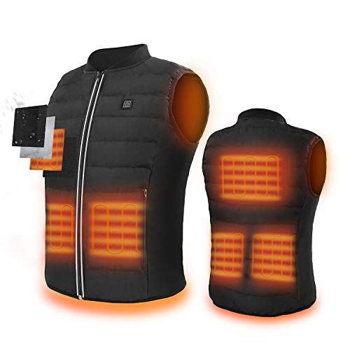 Product Cover ZLTFashion 5V Heated Vest,USB Charging Electric Lightweight Body Warmer Clothes Washable Heating Pad Apparel Jacket for Men & Women Hiking, Hunting, Motorcycle, Camping (Battery Not Included)