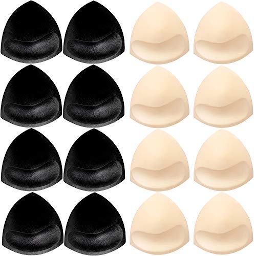 Product Cover Hicdaw 8 Pairs Bra Pads Inserts Removable Pads for Bras Sports Bra Inserts Pads for Women