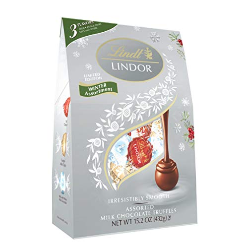 Product Cover Lindt Holiday Winter Assorted Chocolate Truffles Bag, Great for Holiday Gifting, 36 pieces