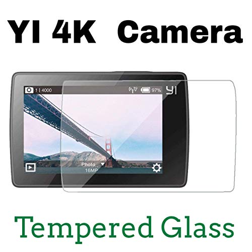 Product Cover M.G.R.J® Tempered Glass Screen Protector for YI 4K Sports and Action Video Camera