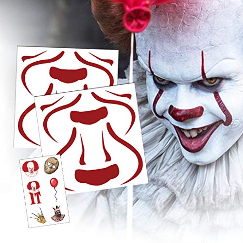 Product Cover Pennywise Temporary Tattoos | Skin Safe | MADE IN THE USA | Removable