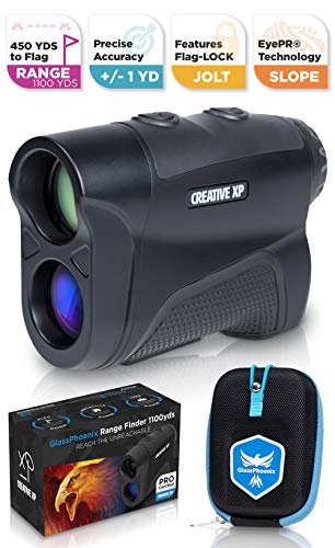 Product Cover CreativeXP Golf Rangefinder 1100 Yards - Range Finder for Hunting and Archery, 6X Digital Rangefinders with Slope Mode, Pro Flag-Lock and Angle Compensation - Case Holder & Hand Strap