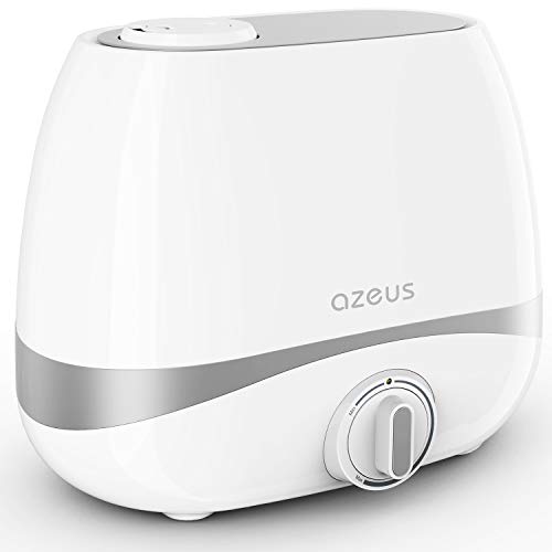 Product Cover AZEUS Humidifiers for Large Room Bedroom, 5L Ultrasonic Cool Mist Humidifier with 250ML/H Mist Output for Babies Nursery Home Office 215-377ft², 10-50 Hours, 360° Double Nozzle Vaporizer (BPA Free)