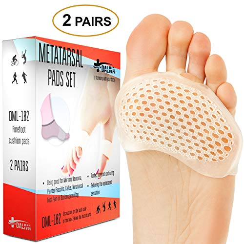 Product Cover Ball of Foot Cushions - Metatarsal Pads Forefoot Pad - Metatarsal Cushion Morton's Neuroma - Metatarsal Foot Pads - Gel Foot Cushion - Morton's Neuroma Callus Metatarsal - Soft Gel Inserts
