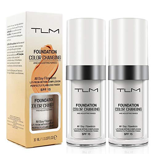 Product Cover TLM Foundation Cream, Flawless Colour Changing Liquid Foundation Hides Wrinkles & Lines,BB Cream Covering Imperfections Liquid Complete Foundation Cover Fluid Foundation,Universal Shade for ALL Skin