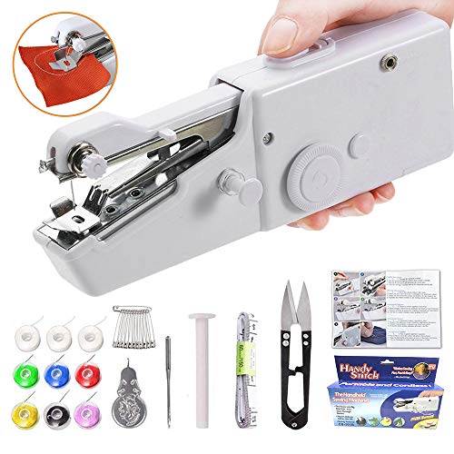 Product Cover Yibaision Handheld Sewing Machine Portable Mini Small Sewing Machine Stapler Cordless for Quick Stitch Beginners