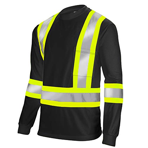 Product Cover JORESTECH Safety T Shirt Reflective High Visibility Long Sleeve ANSI Class 3 Level 2 Type R TS-15