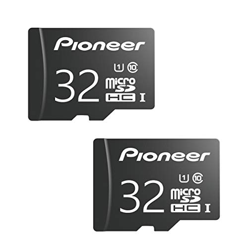 Product Cover Pioneer 32GB microSD Classic with Adapter - C10, U1, Full HD Memory Card (2 Pack)