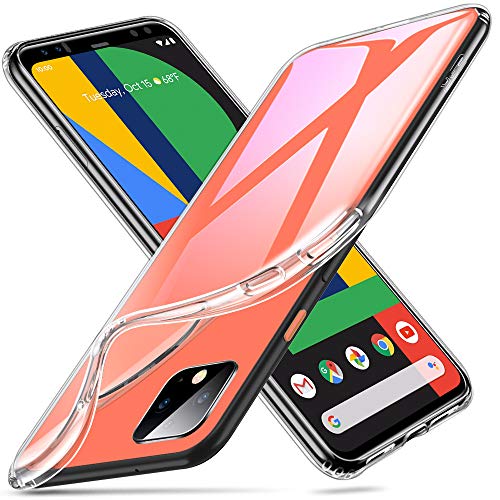 Product Cover ESR Essential Zero Compatible for Pixel 4 Case, Slim Clear Soft TPU Cover with Cushioned Corners for The Google Pixel 4(2019 Release), Clear