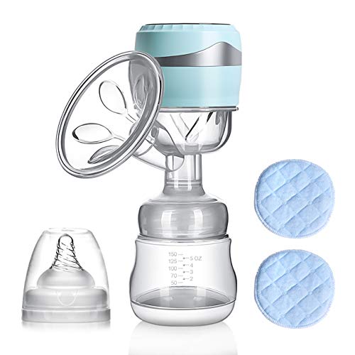 Product Cover PiAEK Portable Electric Breastfeeding Pumps Integrated Single Convenient Milk Breast Pump with Touch Screen Rechargeable Battery 3 Modes Massage 9 Suction Level (Include 2 Pcs Nursing Pads Free)