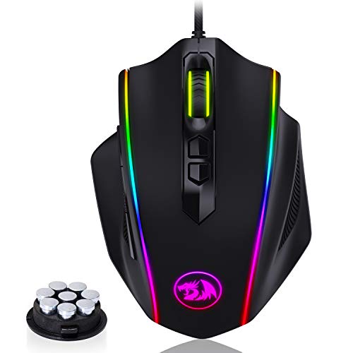 Product Cover Redragon M720 Vampire RGB Gaming Mouse, 10,000 DPI Adjustable Wired Optical Gaming Mouse, Comfortable Grip Ergonomic with 8 Programmable Buttons