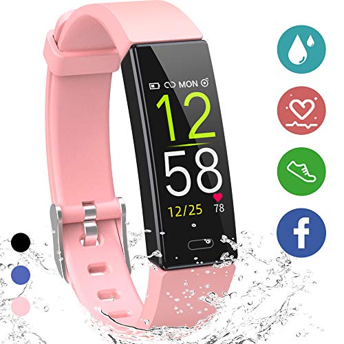 Product Cover K-berho Fitness Tracker HR,Activity Tracker Watch with Heart Rate Monitor, Sleep Monitor, Smart Fitness Band with Step Counter, Calorie Counter Watch Waterproof, Pedometer Watch for Kid Women and Men