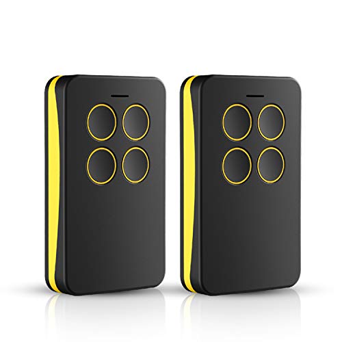 Product Cover Refoss Garage Door Remote Control, Yellow Learn Button Compatible with Chamberlain LiftMaster Craftsman 310 MHz,315MHz, 390MHz, Security + 2.0, 891LM 893LM 950ESTD 953ESTD (2 Pack)
