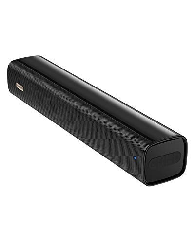 Product Cover Sound Bar, BlitzWolf Bluetooth Soundbar 10W 2200mAh Home Speaker, 16 inch Portable Soundbar Theater Stereo Sound 2.0 Channel USB Flash Disk for Laptop/PC/Phones/Tablets