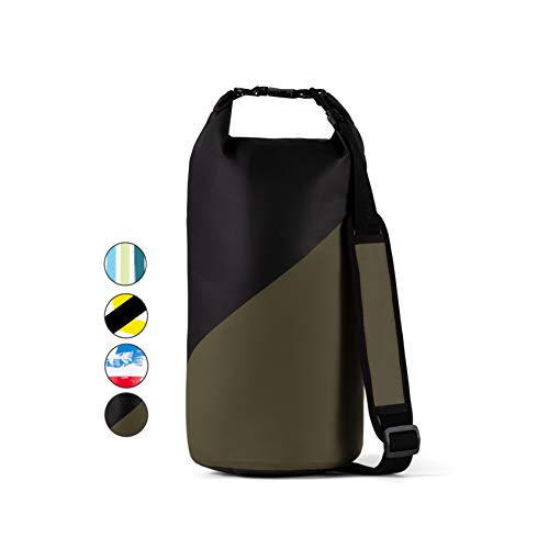 Product Cover Windrift Waterproof Dry Bag - Military Grade 10L Airtight Dry Sack Includes 2 Padded Backpack Straps - Perfect for Beach, Floating, Rafting, Hiking, Fishing, Swimming, and More
