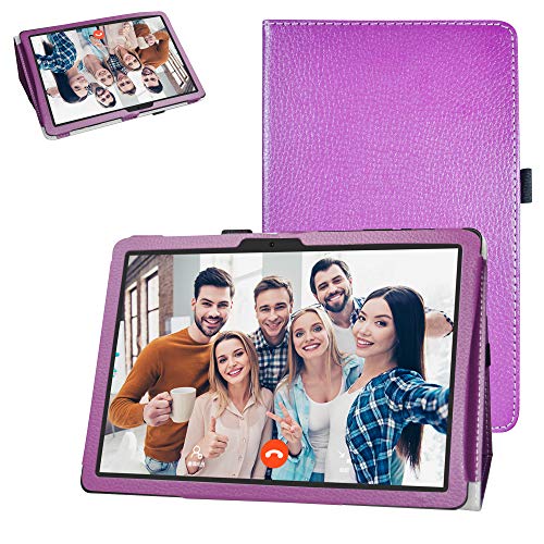 Product Cover Bige for Vankyo MatrixPad Z4 Case,MatrixPad Z4 Pro Case,PU Leather Folio 2-Folding Stand Cover for 10.1