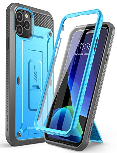 Product Cover Supcase Unicorn Beetle Pro Series Case Designed for iPhone 11 Pro Max 6.5 Inch (2019 Release), Built-in Screen Protector Full-Body Rugged Holster Case (Blue)