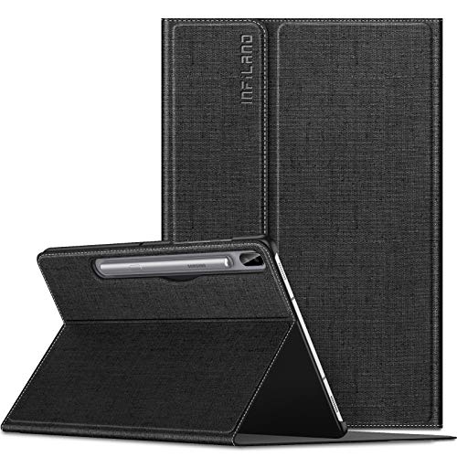 Product Cover Infiland Galaxy Tab S6 10.5 Case, Multiple Angle Stand Case Fit Samsung Galaxy Tab S6 10.5 Inch Model SM-T860/T865/T867 2019 Release, Support S Pen Wireless Charging, Auto Wake/Sleep, Black