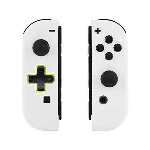 Product Cover eXtremeRate Soft Touch White Joycon Handheld Controller Housing (D-Pad Version) with Full Set Buttons, DIY Replacement Shell Case for Nintendo Switch Joy-Con - Console Shell NOT Included
