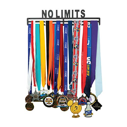 Product Cover FitGoalz Medal Holder Hanger Display - Wall Mount - Great Gifts for Runners, Gymnastics, and Sports Medals - No Limits